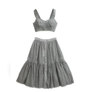 CARON CALLAHAN// VIVIAN BRA TOP// GINGHAM